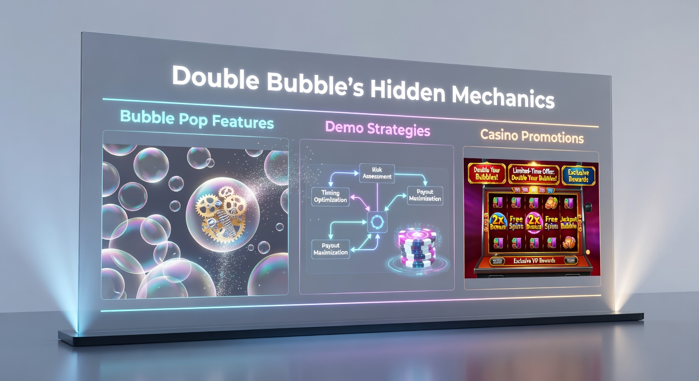 Close-up of Double Bubble's Bubble Pop bonus screen with colorful prizes inflating and ready to burst for player picks