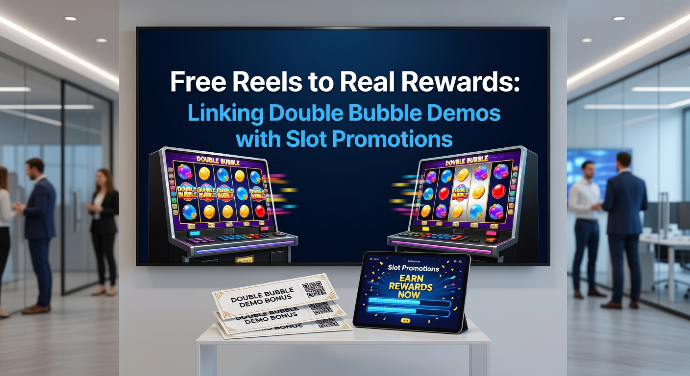 Dynamic graphic of Double Bubble promotion funnel, showing demo spins flowing into bonus claims and real wins