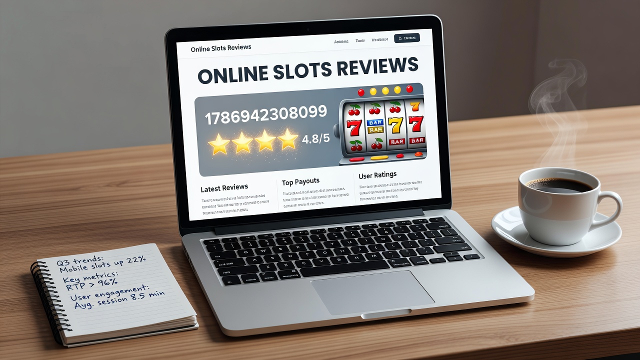 Detailed breakdown of slot review categories including RTP charts and feature comparisons
